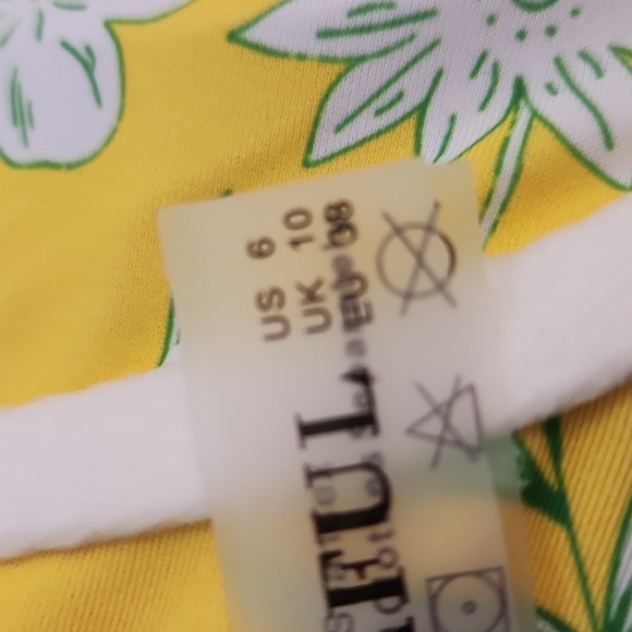 Floral Underwire Women's Two Piece Bikini Set Yellow and Green Size S - Picture 9 of 9